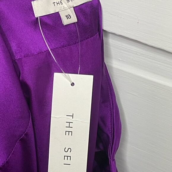 NWTs The Sei Ruched Silk Mini Skirt Size 10 - Picture 14 of 16